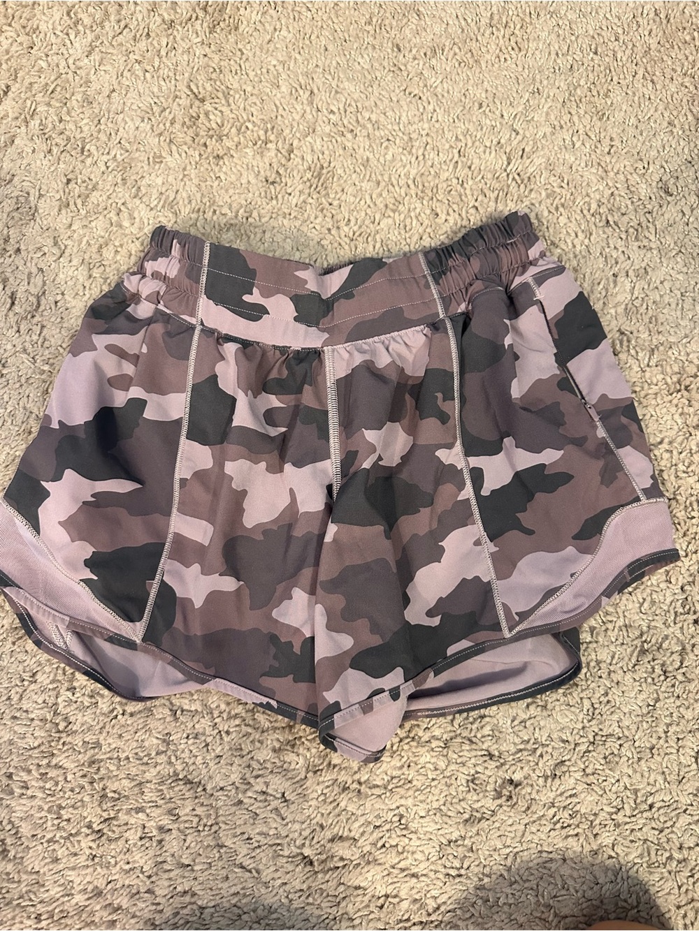 lululemon athletica Pink Camo Athletic Shorts